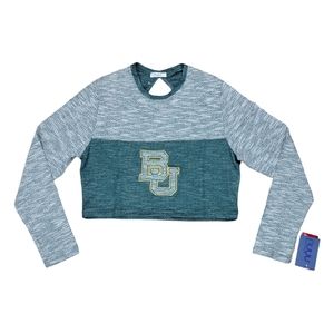 New Baylor Crop top long sleeve Size XL